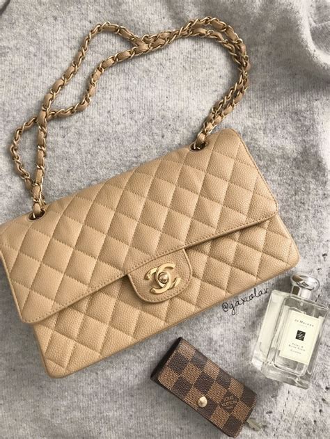 nude chanel classic flap|Classic Handbags .